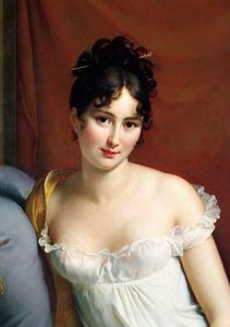 Portrait of Madame Recamier (detail)